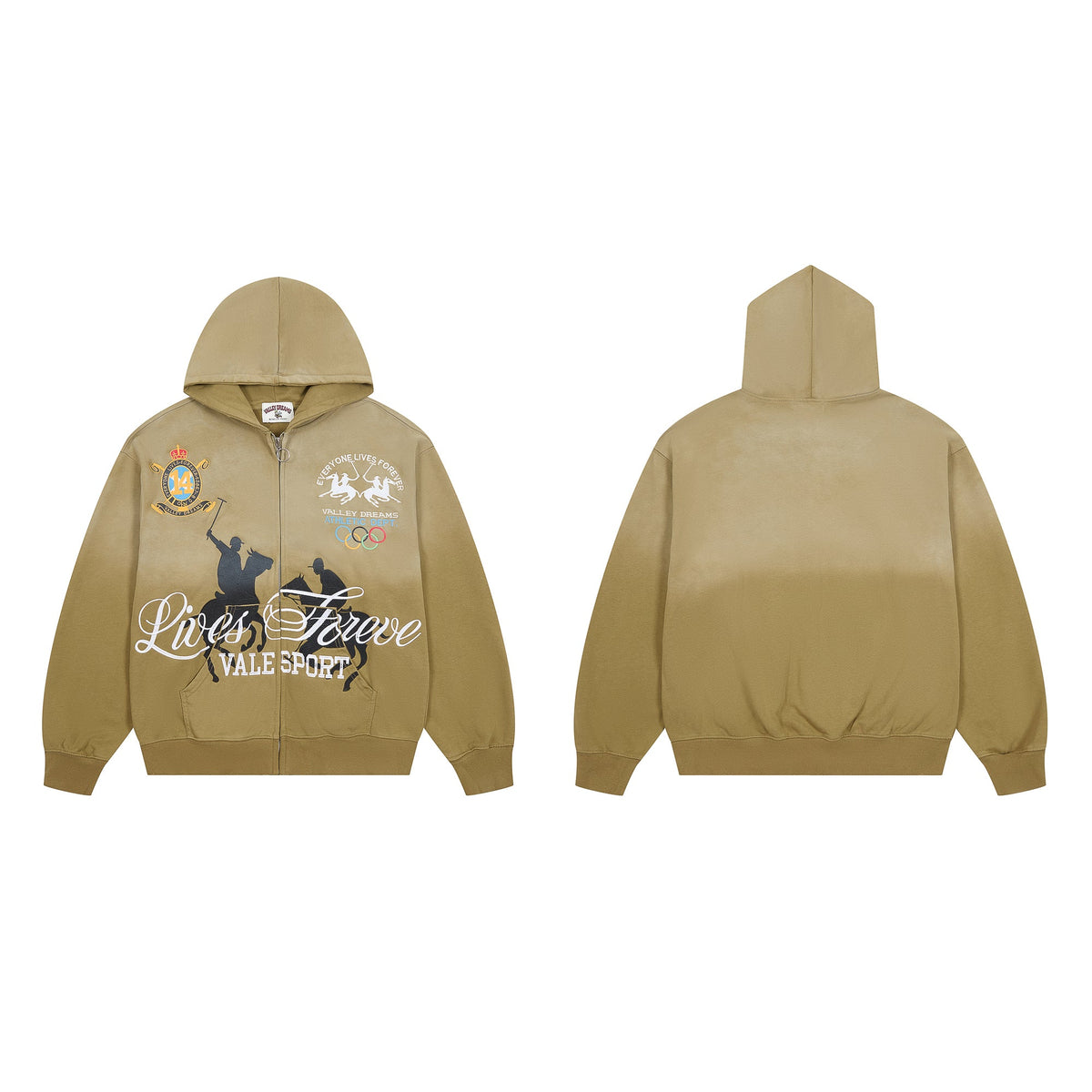 Vale Forever "Lives Forever" Sport Zip-Up Hoodie