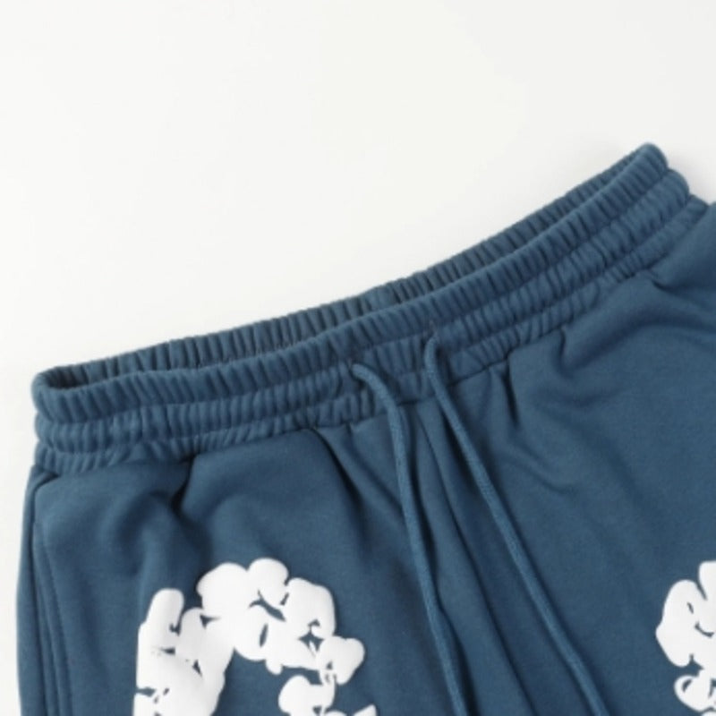 Denim Tears Cotton Wreath Shorts Navy