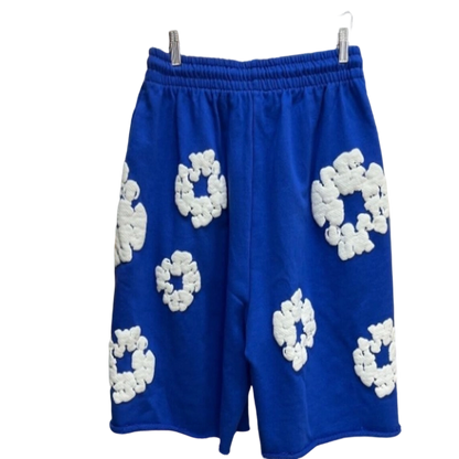 Denim Tears Cotton Wreath Shorts Blue