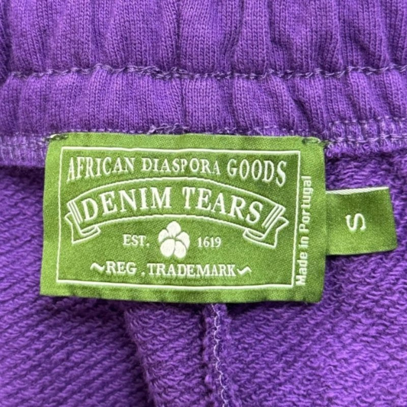 Denim Tears Cotton Wreath Shorts Purple