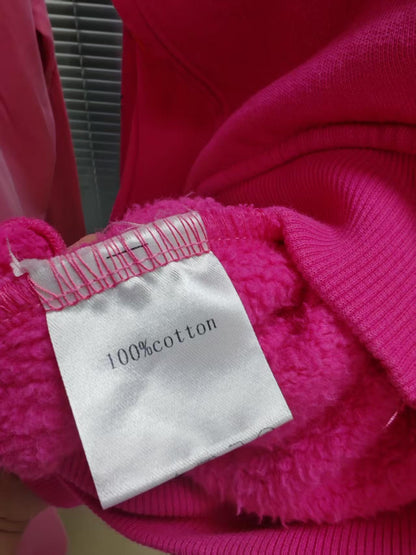 We Are Righteous Hoodie Pink "Risen King" Cropped Zip-Up