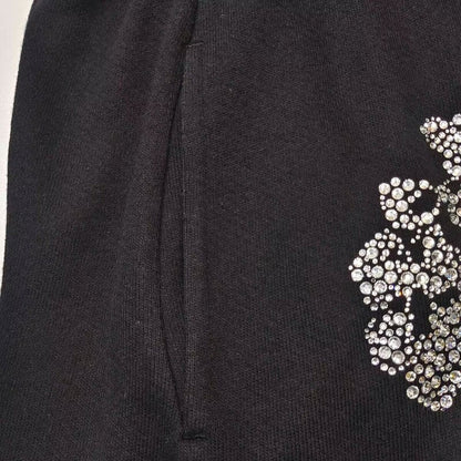 Denim Tears Cotton Wreath Shorts Black/White