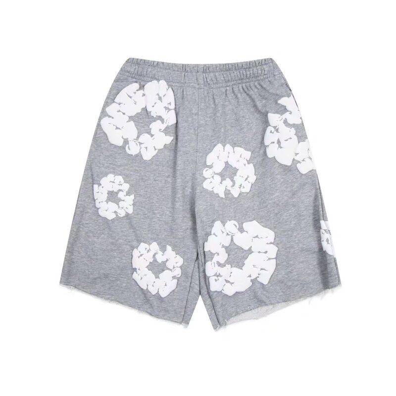 Denim Tears Cotton Wreath Shorts Grey