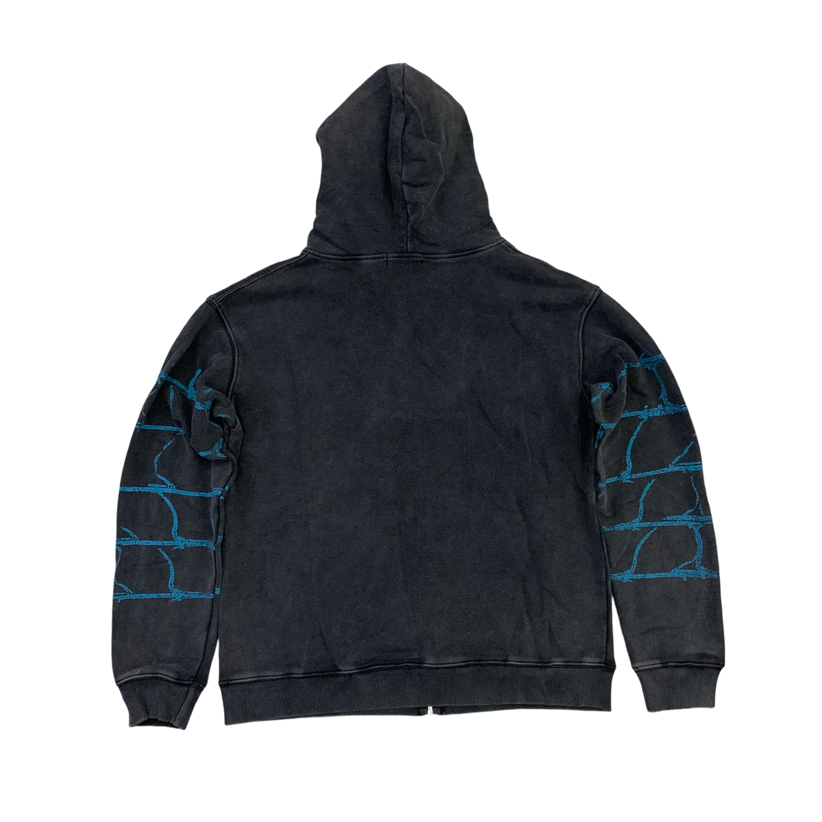 Vale Forever "Spider" Distressed Zip Up Hoodie