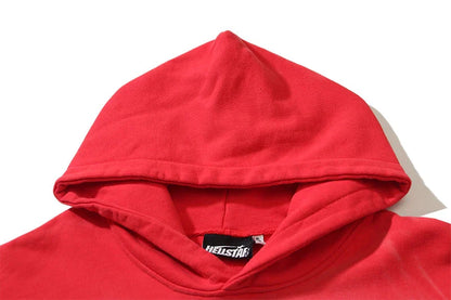 HELLSTAR Studios Records Hoodie Washed Red