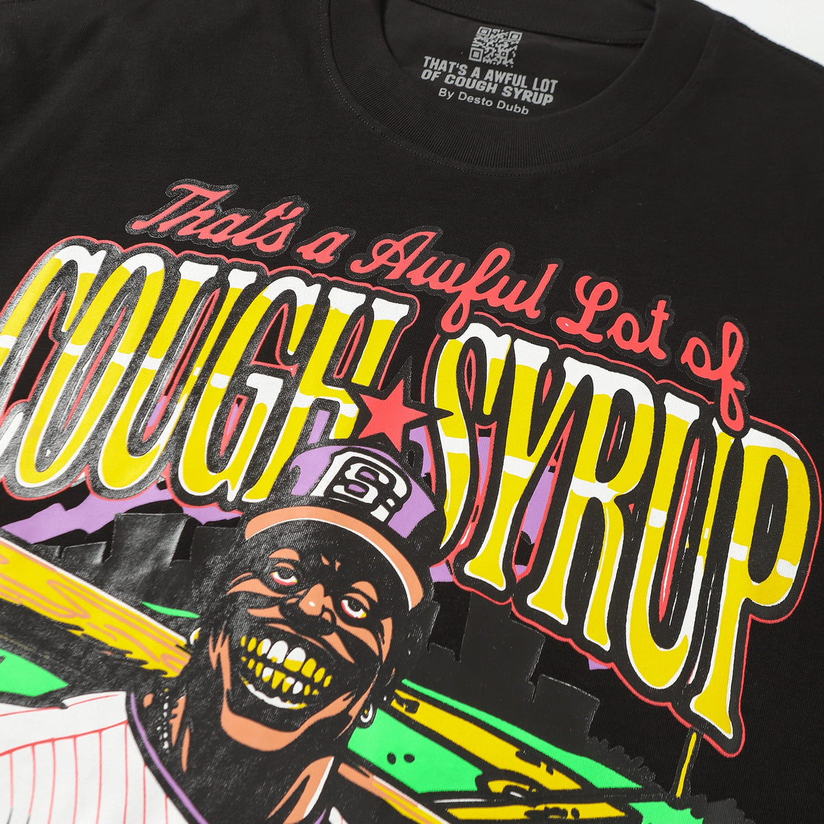 THAT'S A Awful Lot of Cough Syrup Black baseball T-shirt