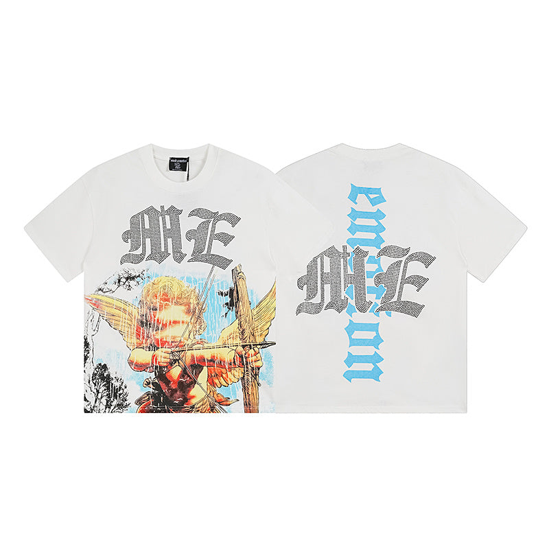Mixed Emotions Angel Rhinestone Tee