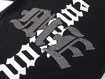 Mixed Emotion Rhinestone Diver Tee Y2K Hip Hop T-Shirt