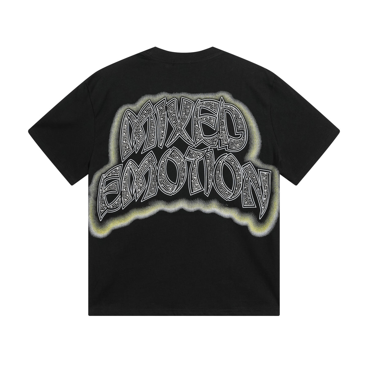 Mixed Emotion Rhinestone Seaside Tee Black
