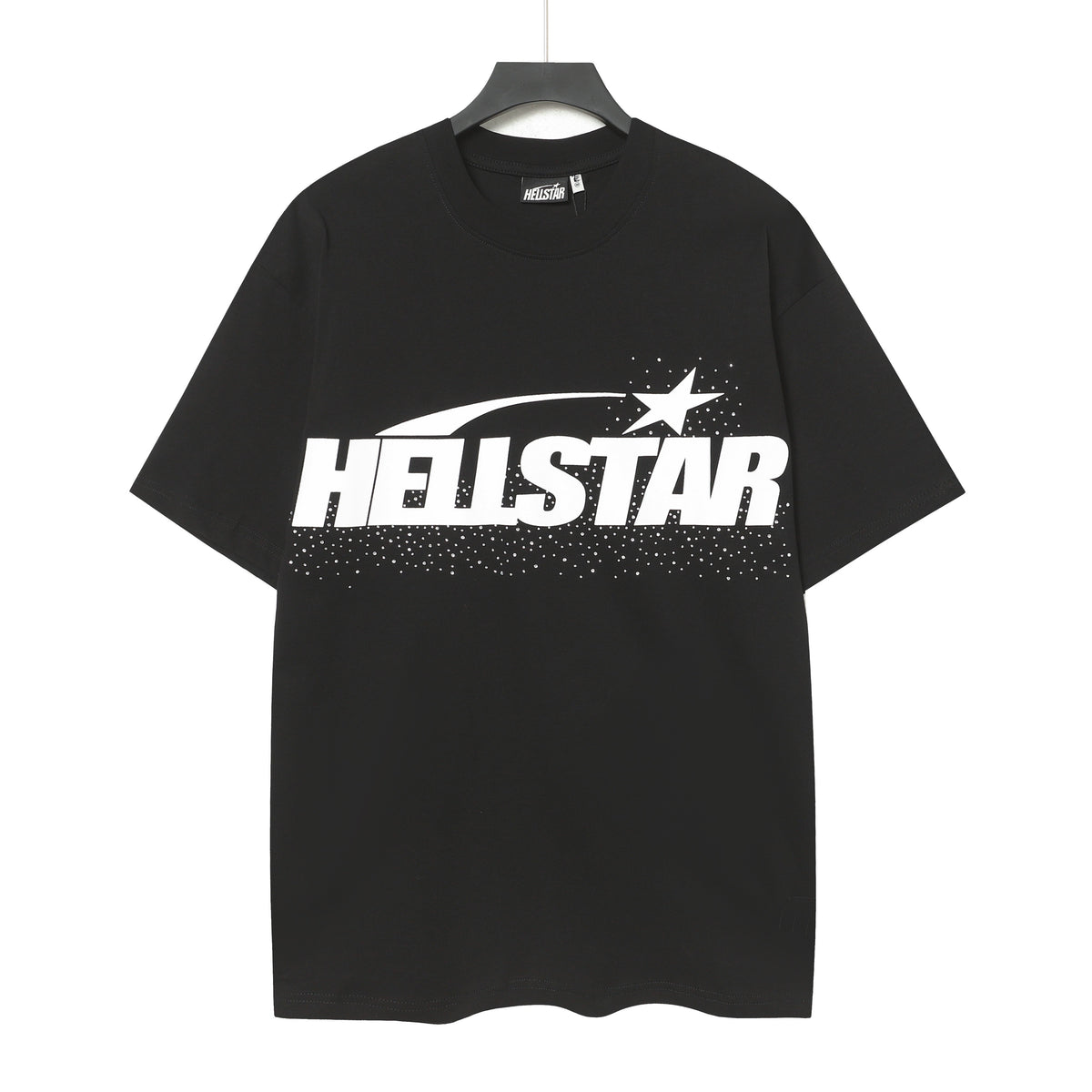 Hellstar Graphic Logo Rhinestone Vintage Black T-Shirt