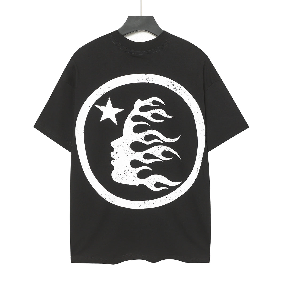 Hellstar Graphic Logo Rhinestone Vintage Black T-Shirt