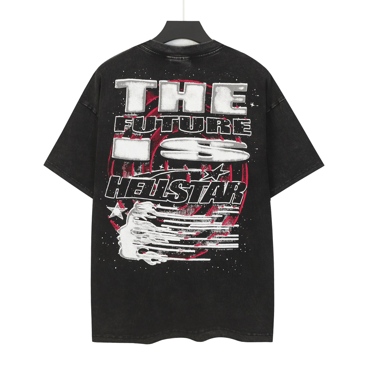 Hellstar The Future Goggles Graphic Print Streetwear Tee Washed Black
