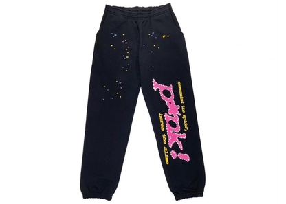 Sp5der P*NK Sweatpant Black Pink