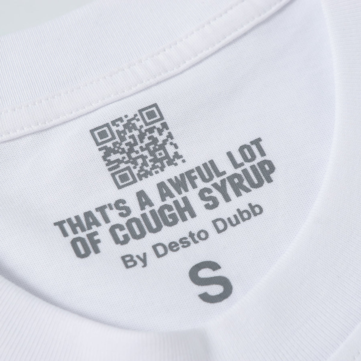 That's A Awful Lot of Cough Syrup x LRG T-shirt（White)