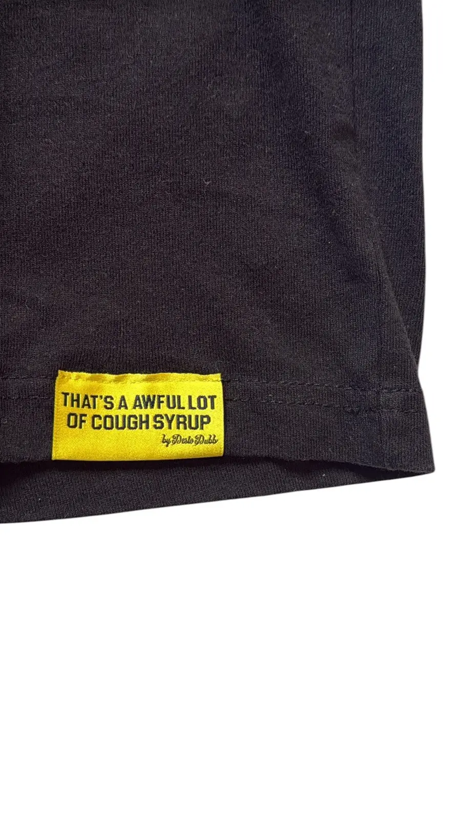 That's A Awful Lot of Cough Syrup “LRG" T-shirt（Black)