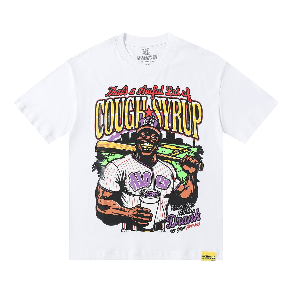 THAT'S A Awful Lot of Cough Syrup White baseball T-shirt