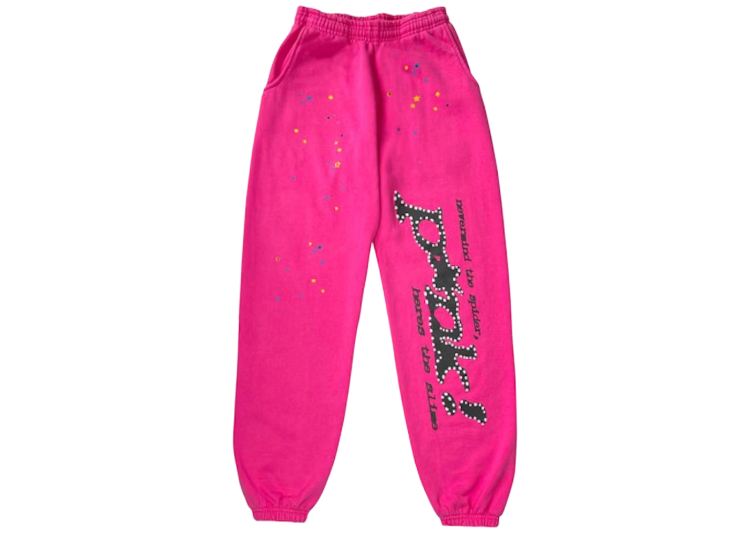 Sp5der P*NK Sweatpant Black Pink
