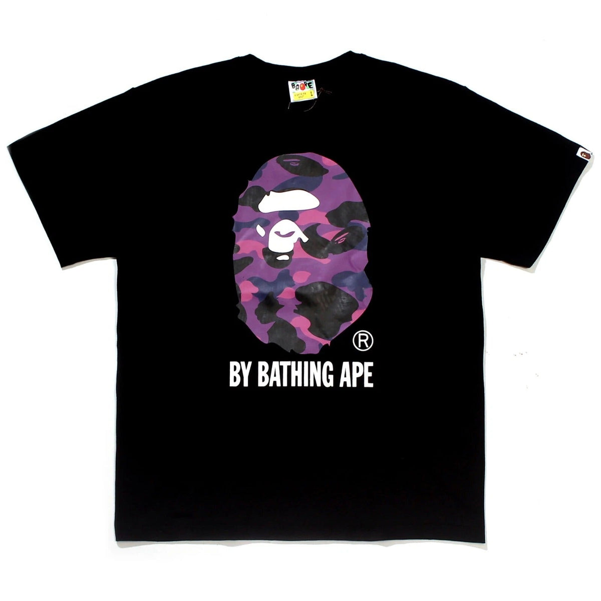 A Bathing Ape BAPE Big Ape Head Tee Purple Camo