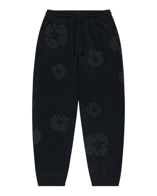 Denim Tears Cotton Wreath Sweatpants Black Monochrome