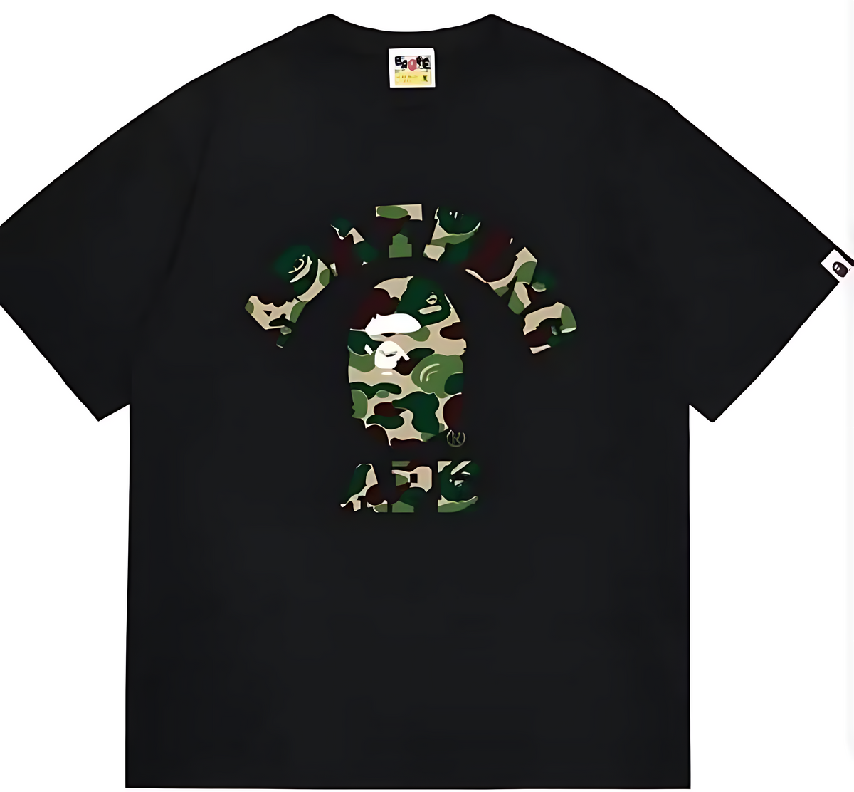 A Bathing Ape 1st Camo College Tee Green Camo