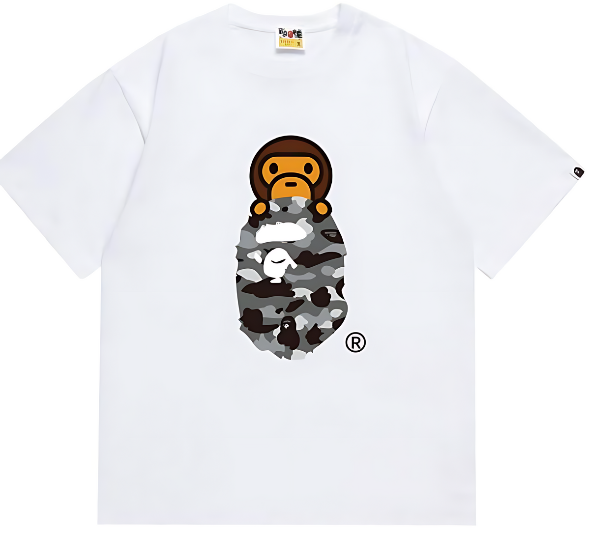 A Bathing Ape City Camo Milo On Ape Head Tee