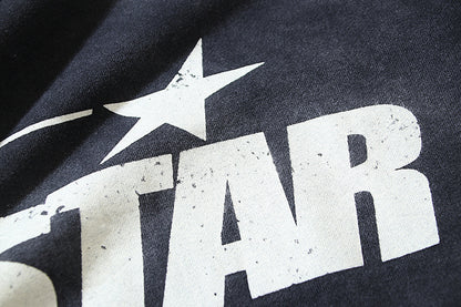 Hellstar Uniform Hoodie Black HSR062 Vintage Washed Fleece Sweatshirt