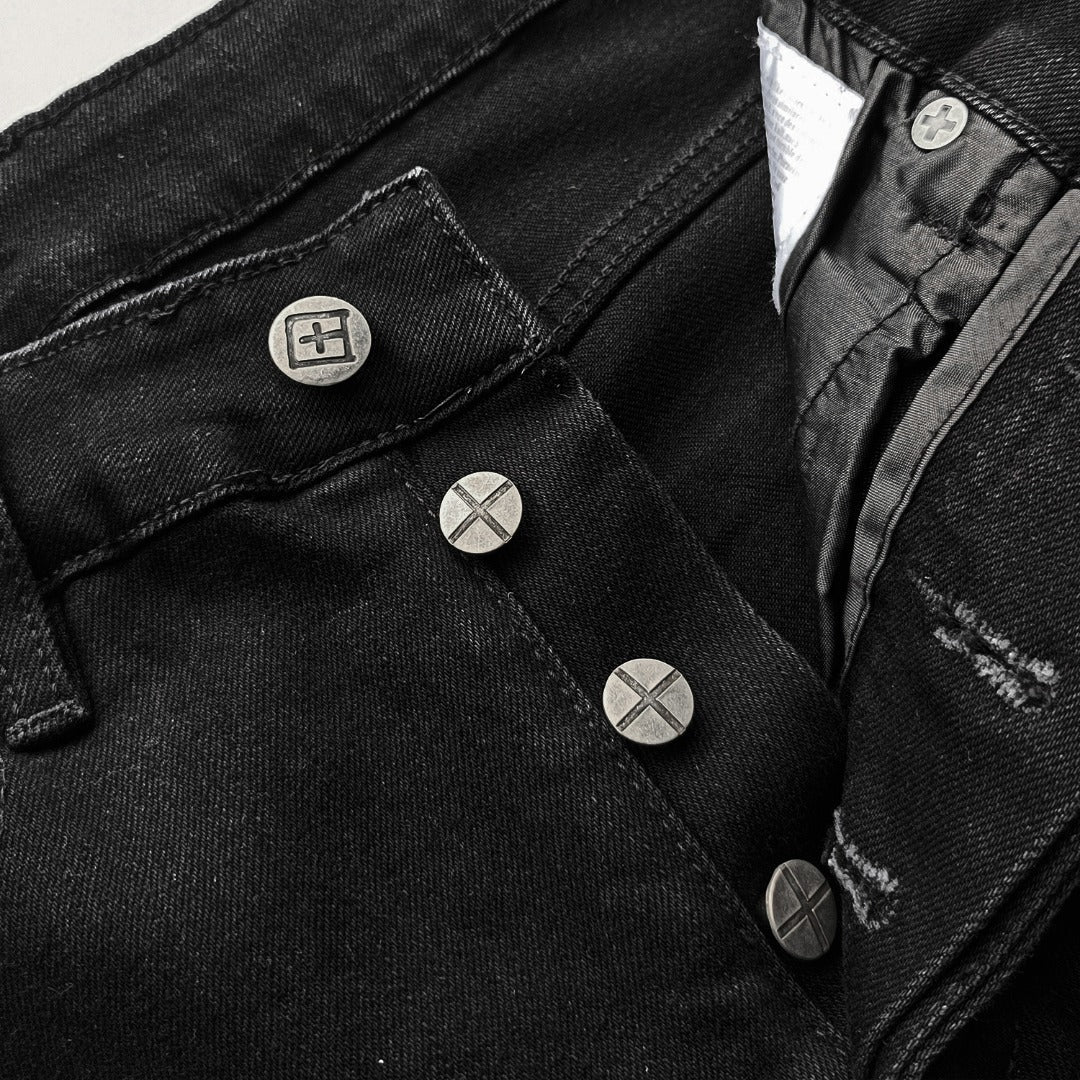Ksubi Van Winkle Men's Black Skinny Fit Denim Jeans