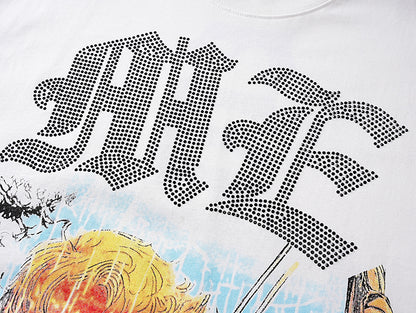 Mixed Emotions Angel Rhinestone Tee