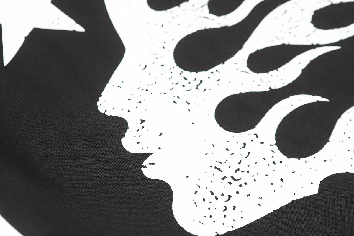 Hellstar Graphic Logo Rhinestone Vintage Black T-Shirt