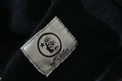 Hellstar Uniform Hoodie Black HSR062 Vintage Washed Fleece Sweatshirt