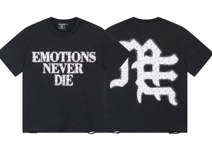Mixed Emotion 'End' S/S Rhinestone Shirt (Black)