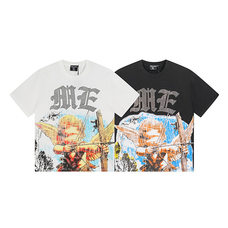 Mixed Emotions Angel Rhinestone Tee